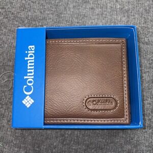 Columbia Men's Bifold Leather Wallet Brown 31CP220083 NWT